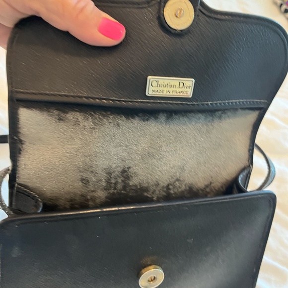 Dior black leather purse. Authentic. Vintage. - Picture 8 of 10